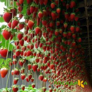 Клубника ампельная Анастасия купить по цене от 370р. в интернет-магазине «Посадика» с доставкой почтой в в Рязани и по всей России – [изображение №1].