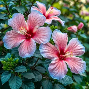 Гибискус садовый Тропикал Сан купить по цене от 293р. в интернет-магазине «Посадика» с доставкой почтой в в Рязани и по всей России – [изображение №1].